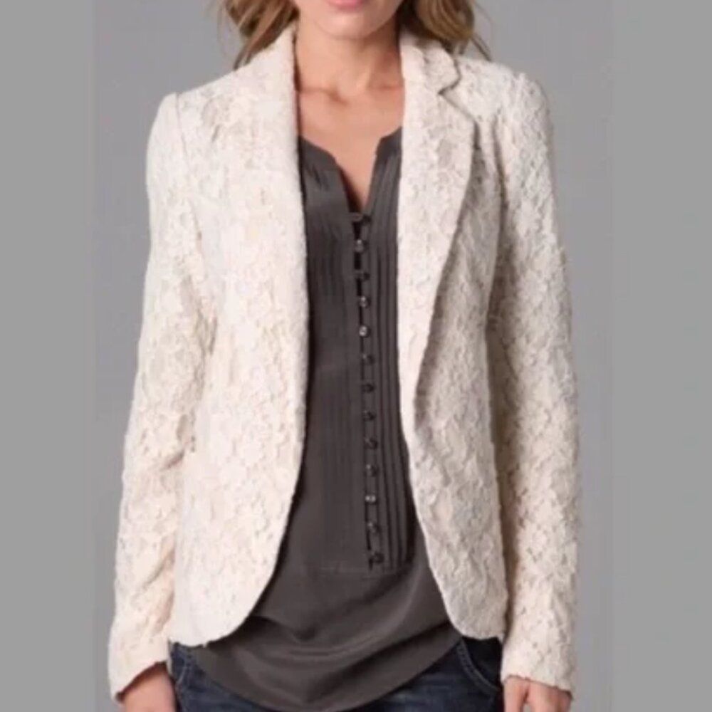 Rory Beca Sofia Lace Blazer Size M